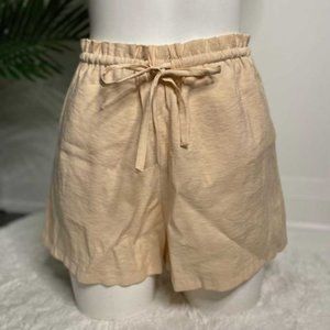 Linen drawstring shorts